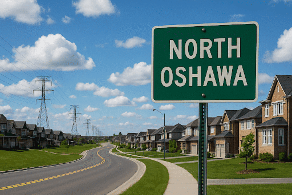 Street view of the North Oshawa neighbourhood