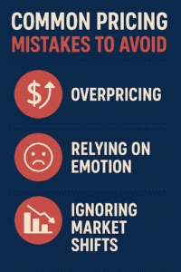 Infographic on pricing mistakes to avoid