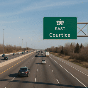 Highway 401 East Courtice